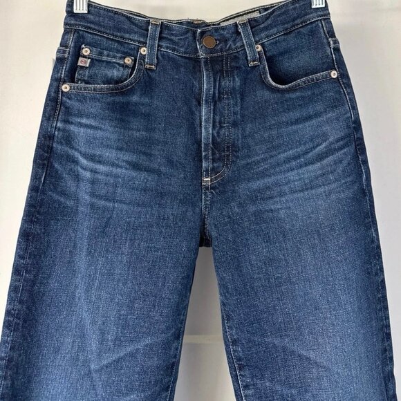 AG Womens 26 Jeans Alexxis High Rise Straight Leg Button Fly Blue Japanese Denim - Picture 9 of 13